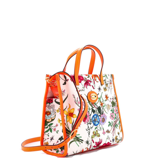 Convertible Tote Flora Canvas Medium