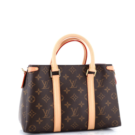 Soufflot Tote Monogram Canvas with Leather BB