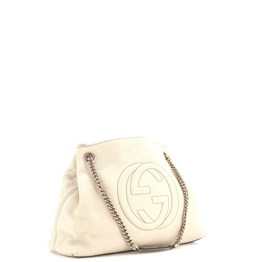 Soho Chain Strap Shoulder Bag Leather Medium