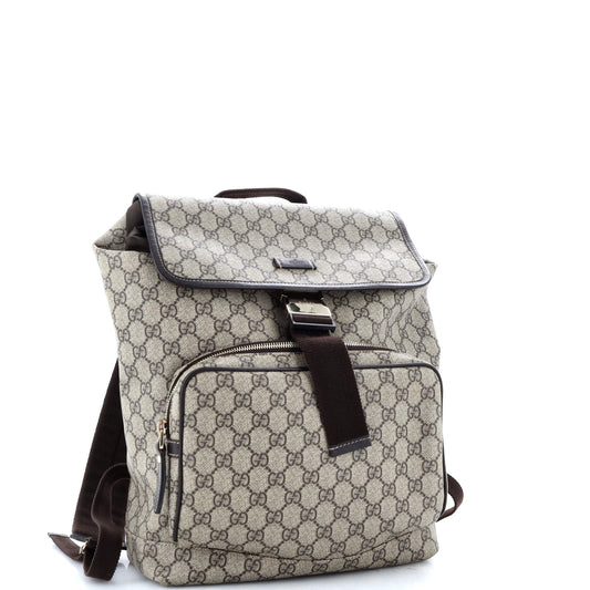 Buckle Backpack GG Coated Canvas Medium