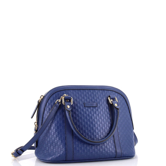 Convertible Dome Satchel Microguccissima Leather Medium