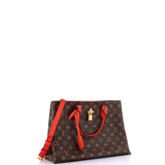 Flower Tote Monogram Canvas with Leather