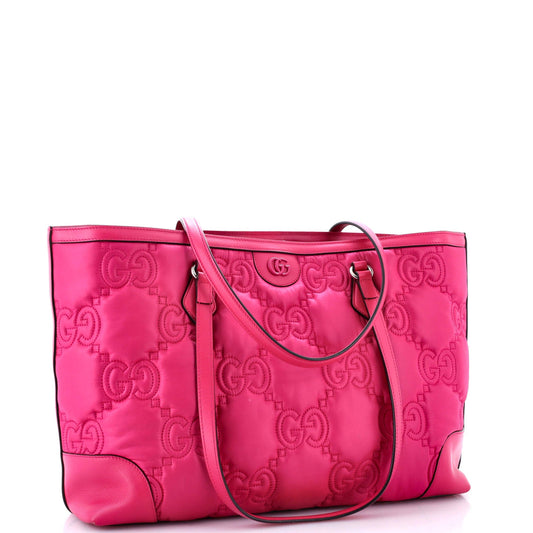 Ophidia Open Tote GG Matelasse Leather Medium