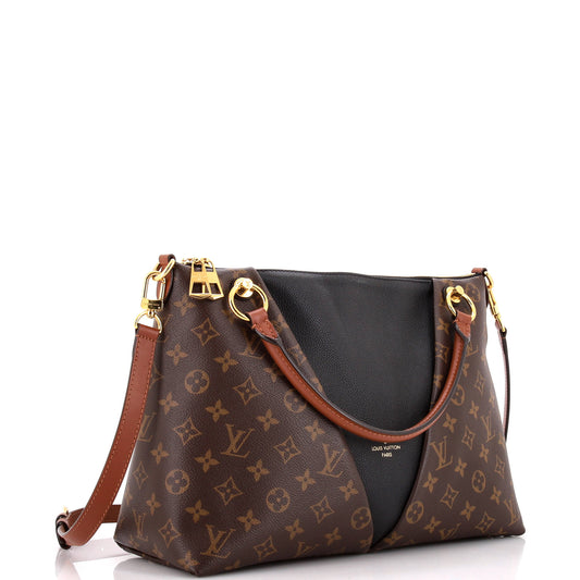 V Tote Monogram Canvas and Leather MM