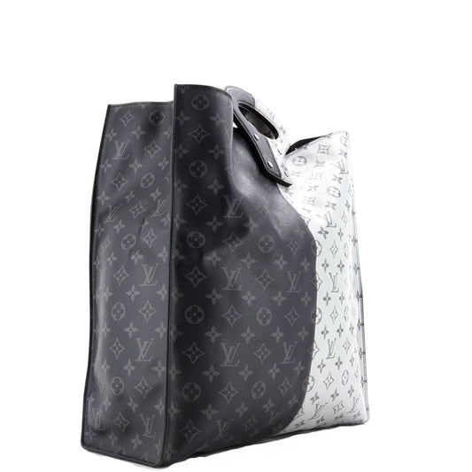 North South Tote Monogram Eclipse Split Canvas