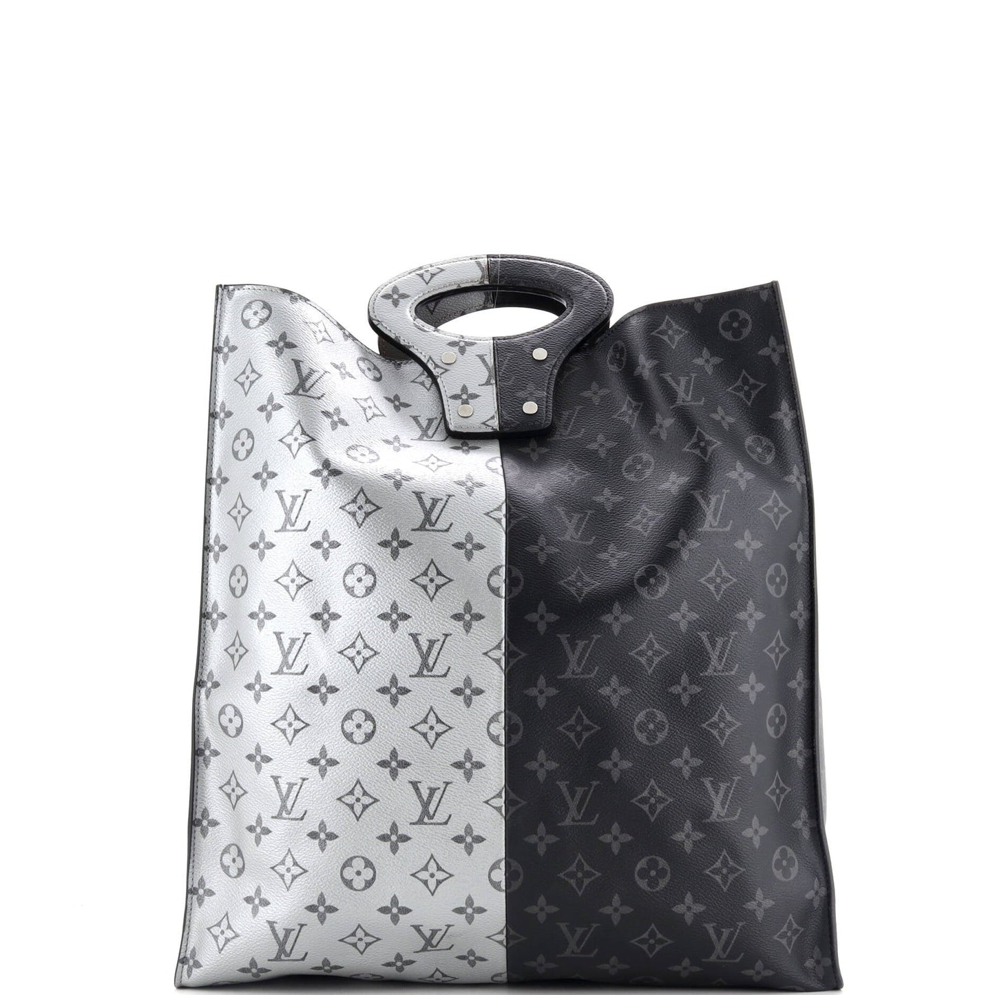 North South Tote Monogram Eclipse Split Canvas
