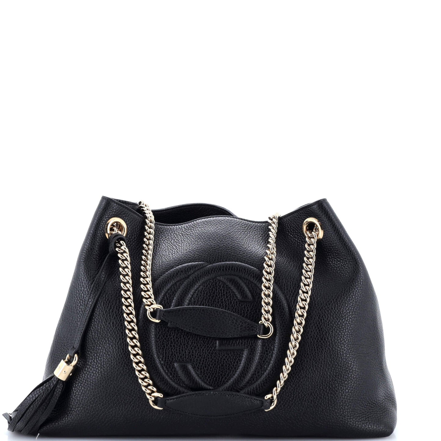 Soho Chain Strap Shoulder Bag Leather Medium
