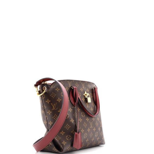 Flower Zipped Tote Monogram Canvas MM