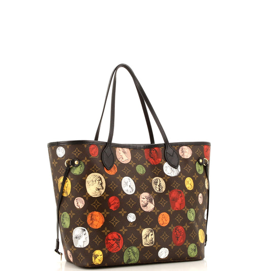 Neverfull NM Tote Limited Edition Fornasetti Cameo Monogram Canvas MM
