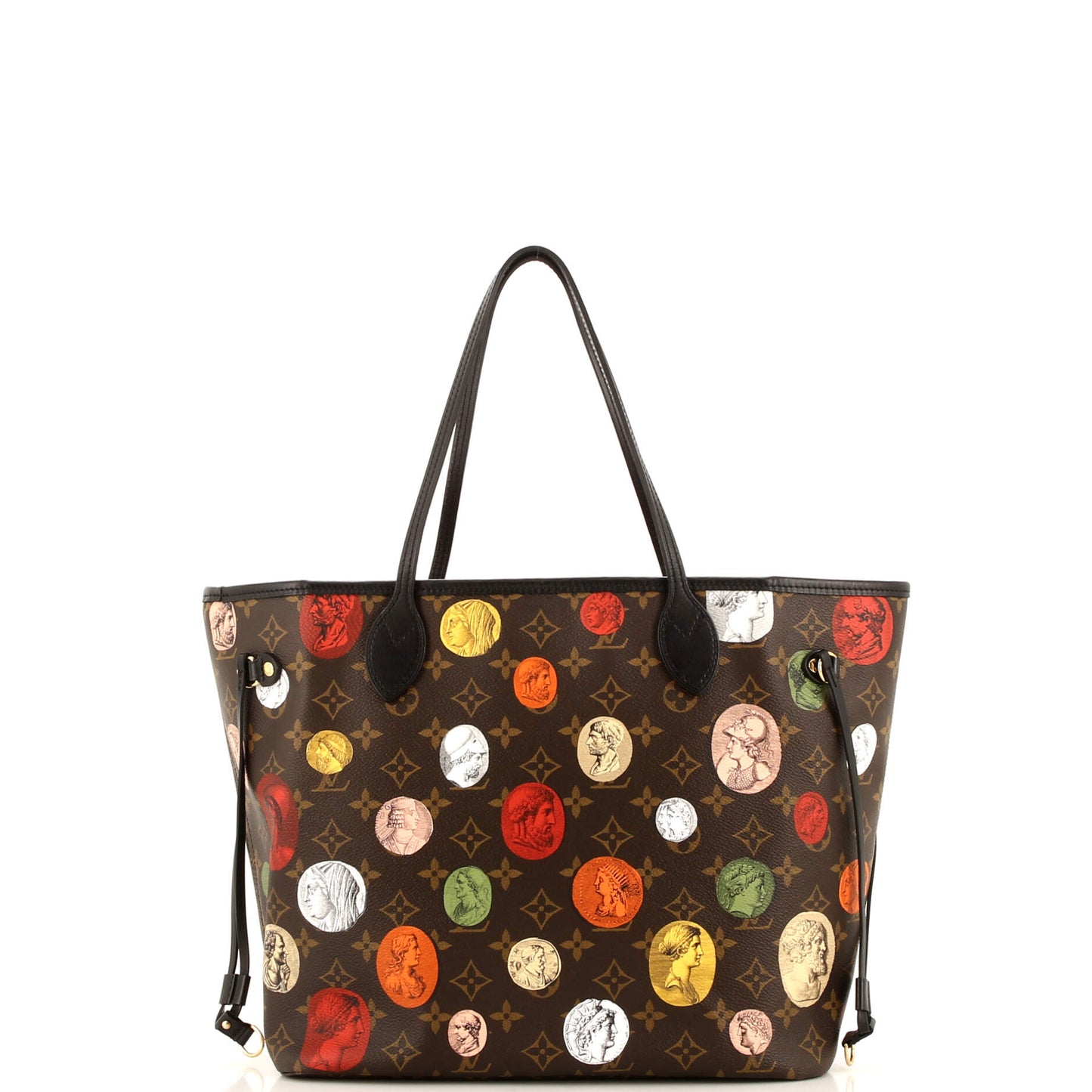 Neverfull NM Tote Limited Edition Fornasetti Cameo Monogram Canvas MM