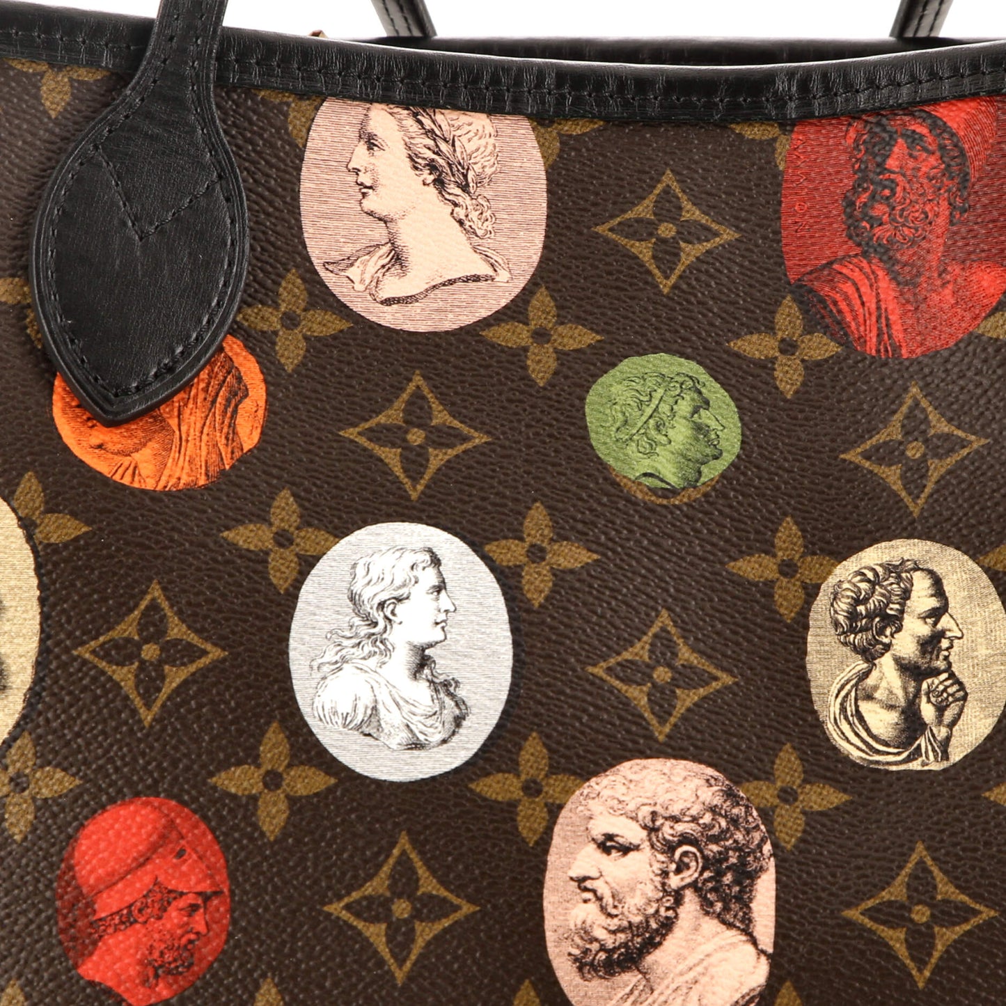 Neverfull NM Tote Limited Edition Fornasetti Cameo Monogram Canvas MM