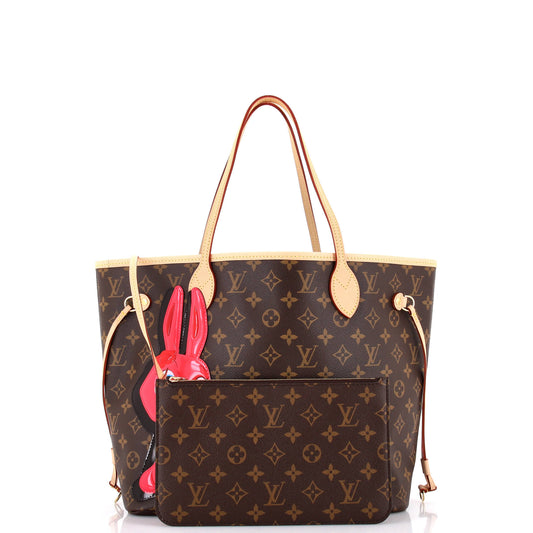 Neverfull NM Tote x Sun Yitian Rabbit Patch Monogram Canvas MM MM