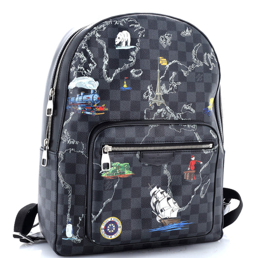Josh Backpack Limited Edition Renaissance Map Damier Graphite