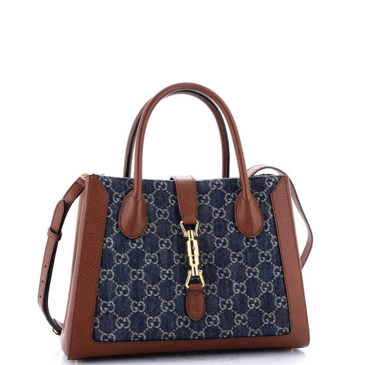 Jackie 1961 Tote GG Denim and Leather Medium