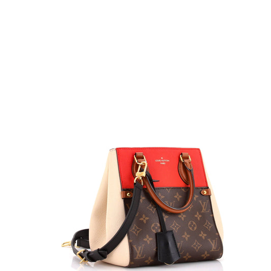 Fold Tote Monogram Canvas and Leather PM