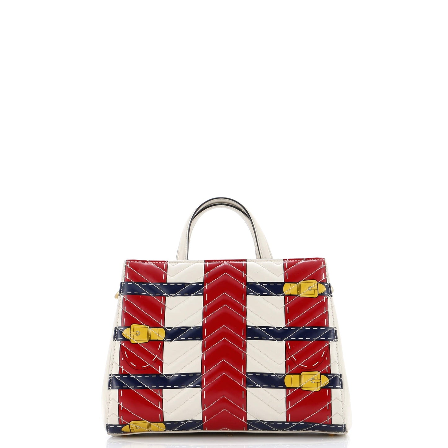 GG Marmont Tote Trompe L'Oeil Matelasse Leather Small
