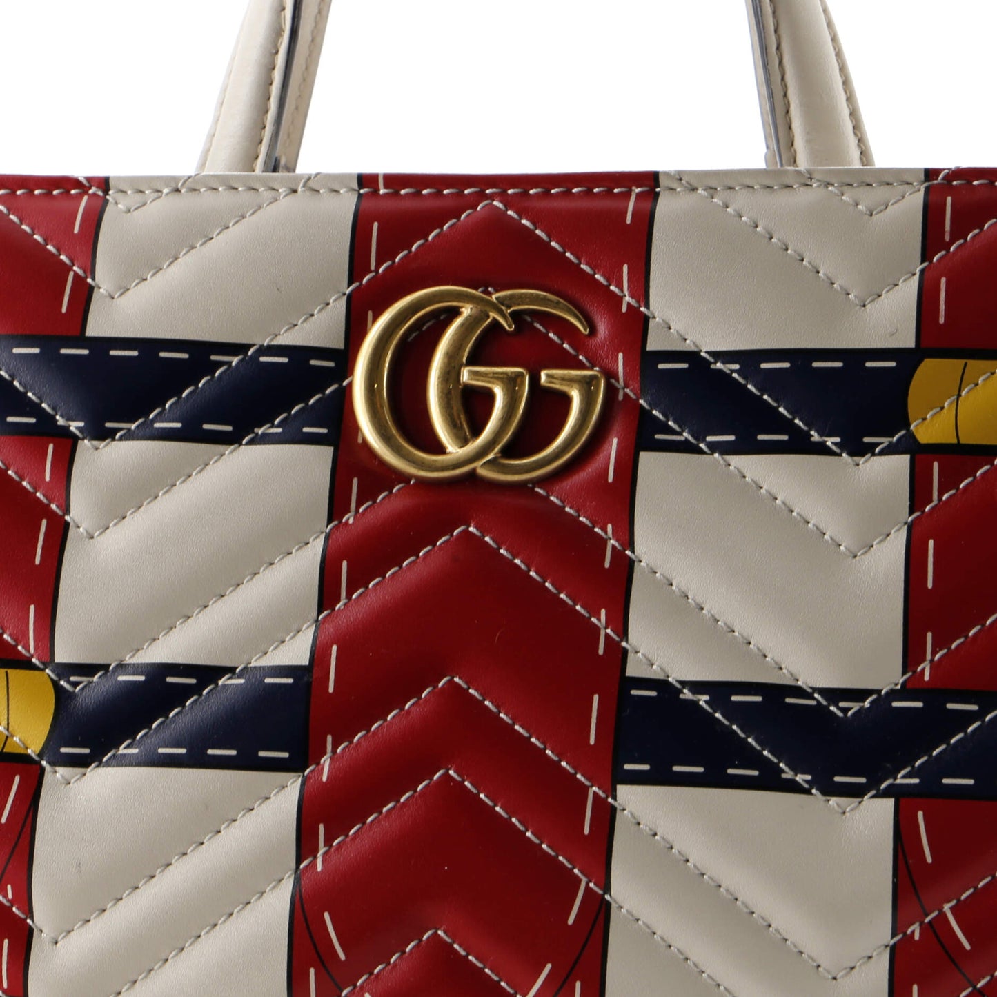 GG Marmont Tote Trompe L'Oeil Matelasse Leather Small
