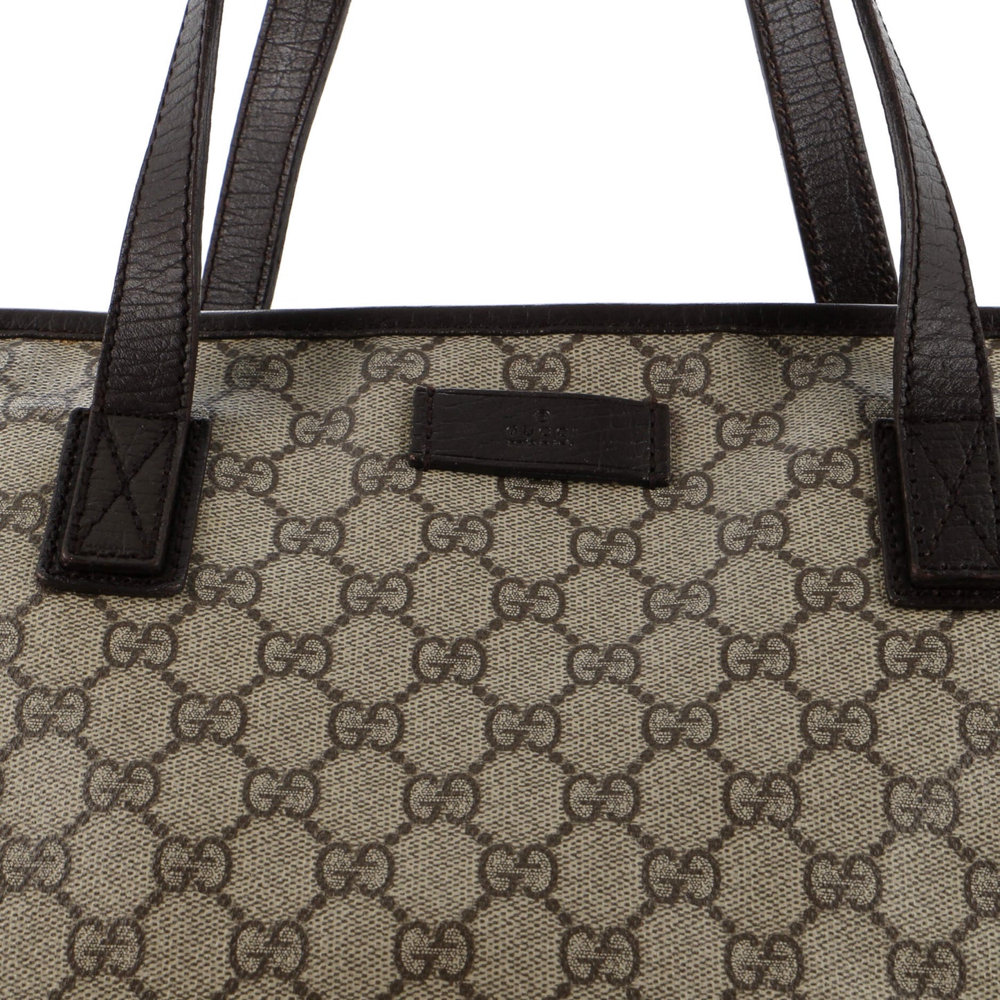 Plus Tote GG Coated Canvas with Leather Large