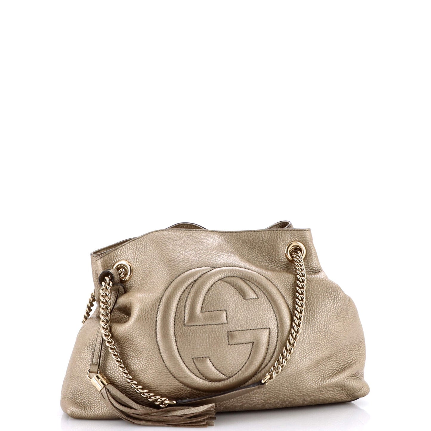 Soho Chain Strap Shoulder Bag Leather Medium