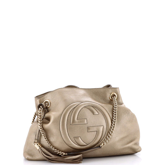 Soho Chain Strap Shoulder Bag Leather Medium
