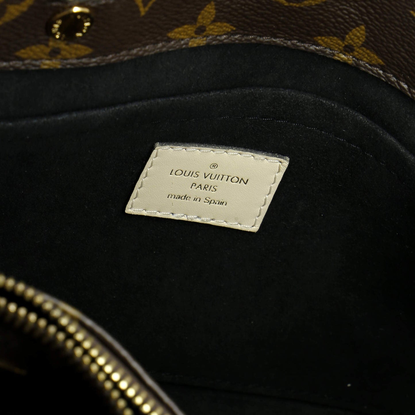 Braided Handle Montaigne Handbag Monogram Canvas BB