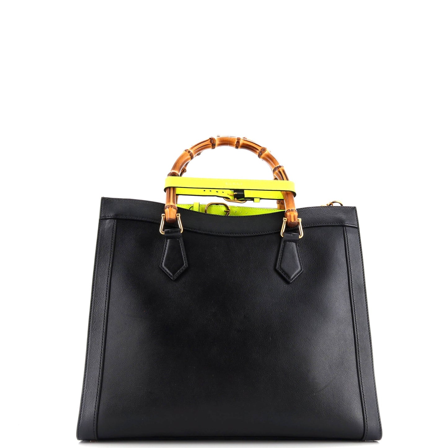 Diana NM Bamboo Handle Tote Leather Medium
