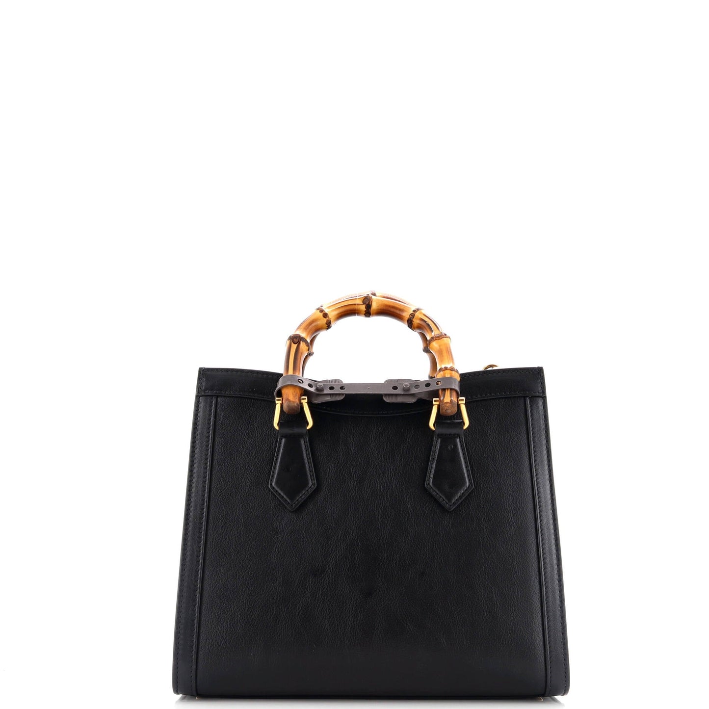 Diana NM Bamboo Handle Tote Leather Small