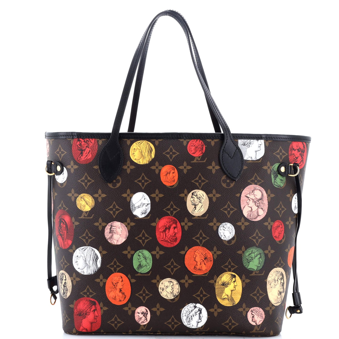 Neverfull NM Tote Limited Edition Fornasetti Cameo Monogram Canvas MM