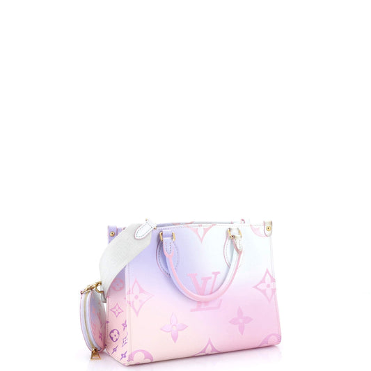 OnTheGo Tote Spring in the City Monogram Giant Canvas PM