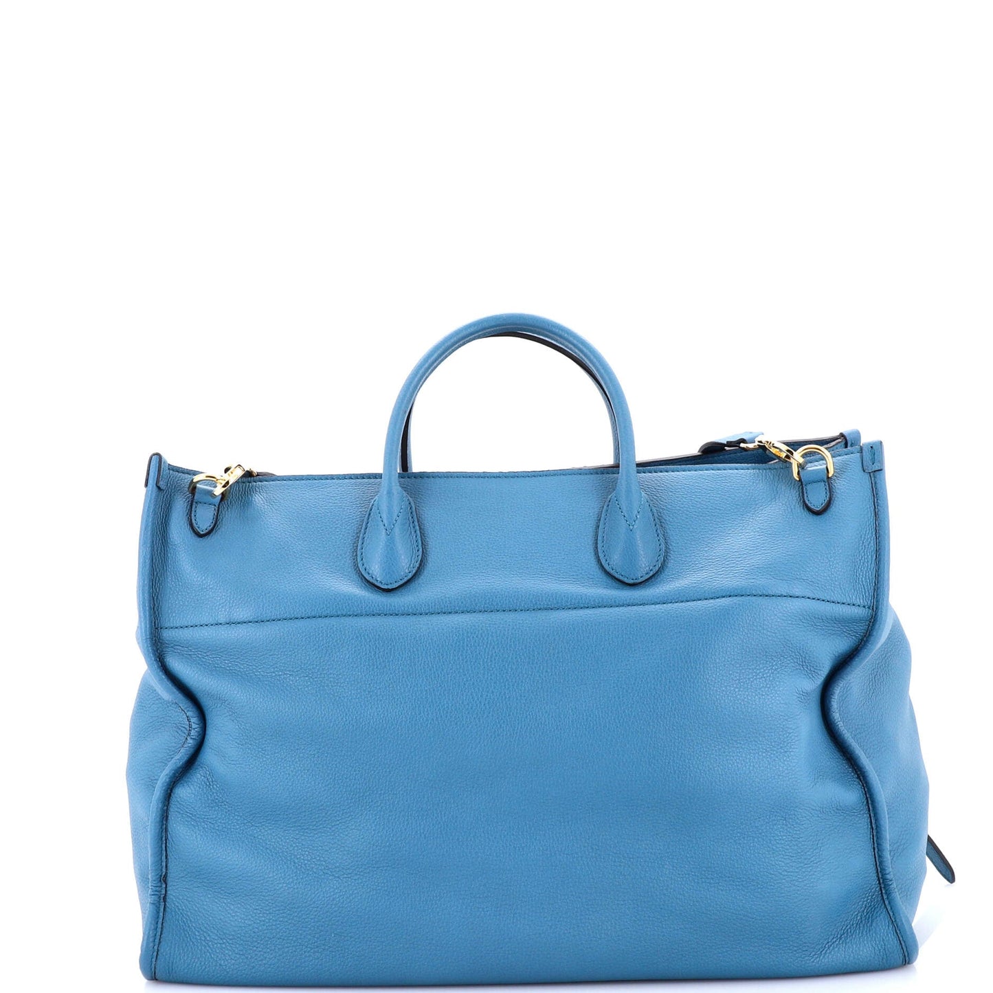 Logo Tote Embossed Leather Large