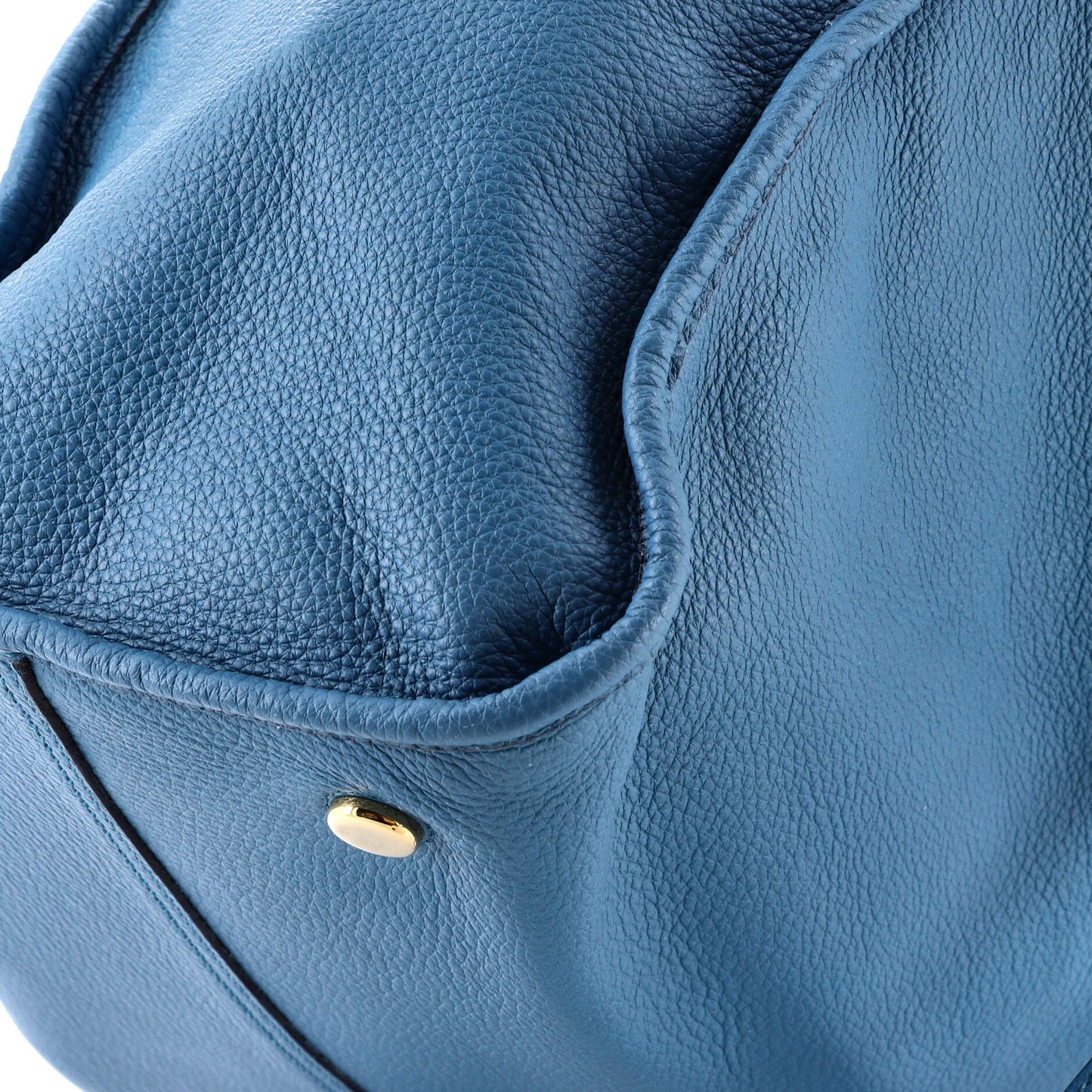 Logo Tote Embossed Leather Large