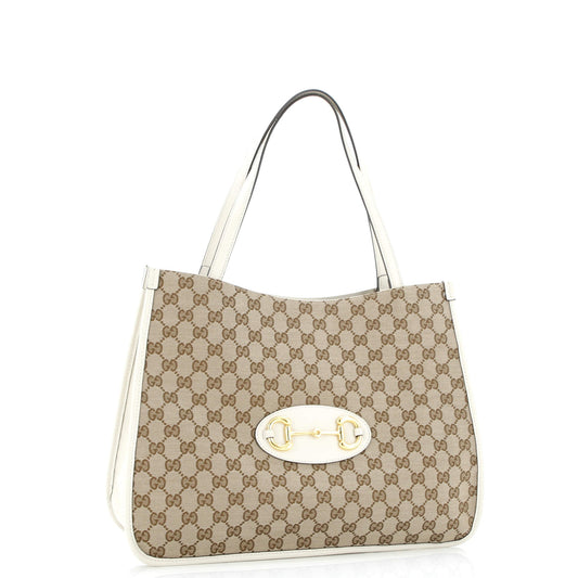 Horsebit 1955 Tote GG Canvas with Leather Medium