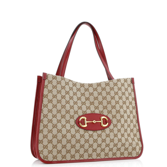 Horsebit 1955 Tote GG Canvas with Leather Medium