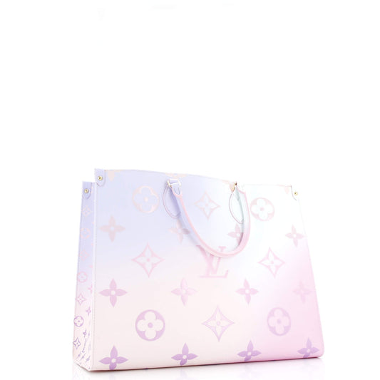 OnTheGo Tote Spring in the City Monogram Giant Canvas GM