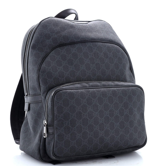 Zip Pocket Backpack GG Coated Canvas Medium