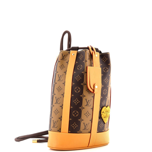 Nigo Randonnee Backpack Limited Edition Stripes Monogram Canvas