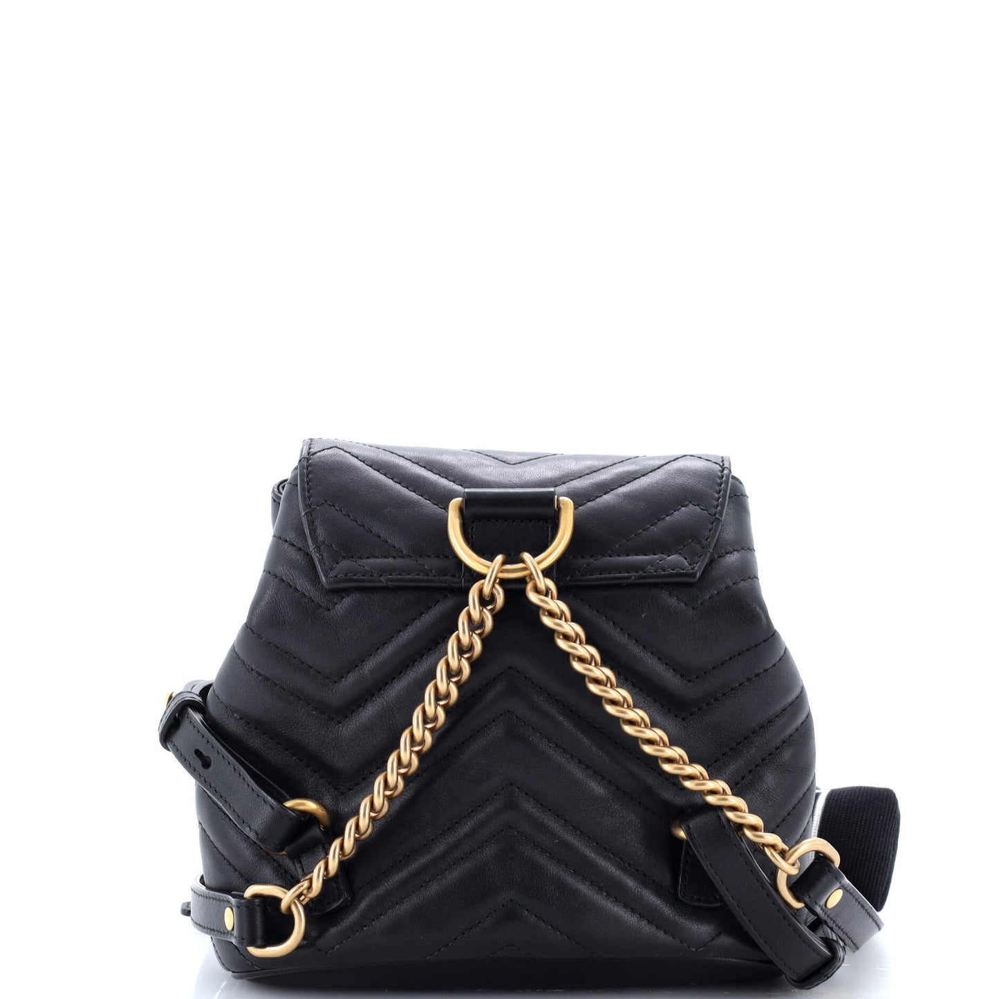 GG Marmont Drawstring Backpack Matelasse Leather Mini