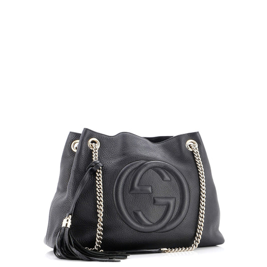 Soho Chain Strap Shoulder Bag Leather Medium