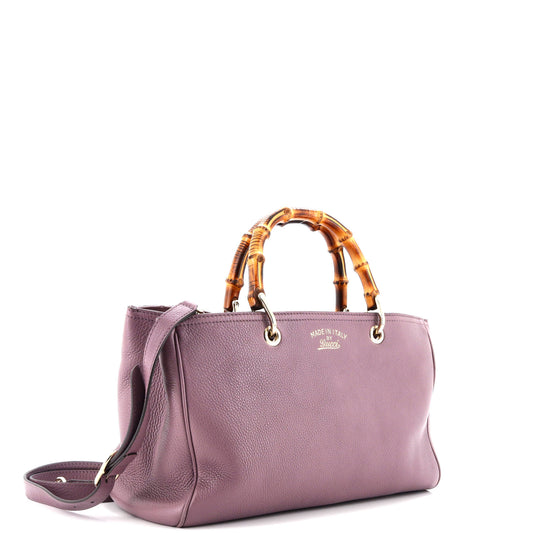 Bamboo Shopper Tote Leather Large