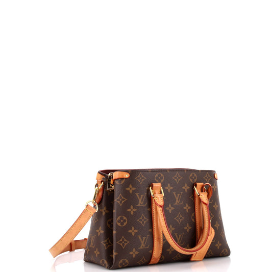 Soufflot Tote Monogram Canvas with Leather BB