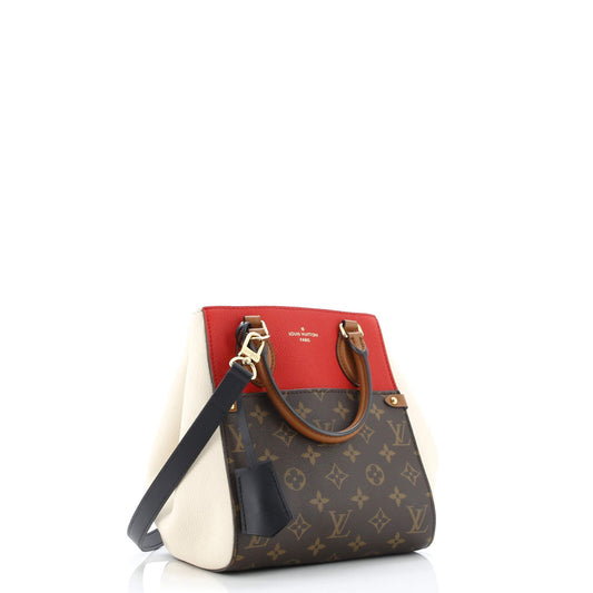 Fold Tote Monogram Canvas and Leather PM