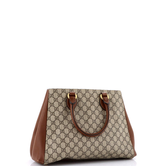 Convertible Tote GG Coated Canvas with Leather Medium