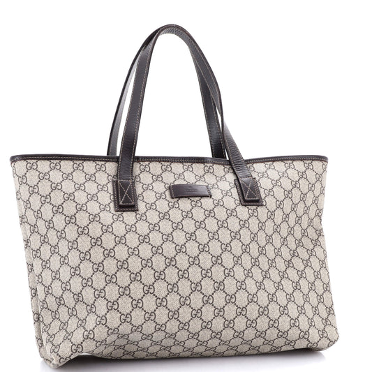 Plus Tote GG Coated Canvas with Leather Large