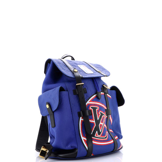 x NBA Christopher Backpack Printed Monogram Taurillon Leather MM