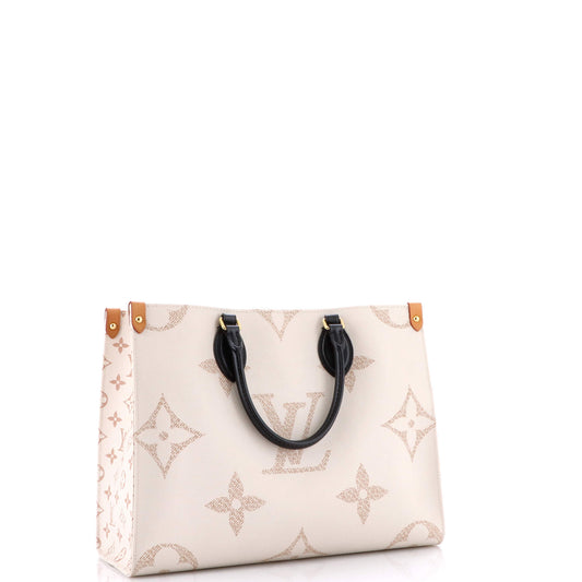 OnTheGo Tote Monogram Dune Canvas MM