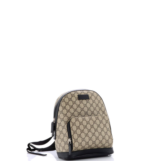 Zip Pocket Backpack GG Coated Canvas Small