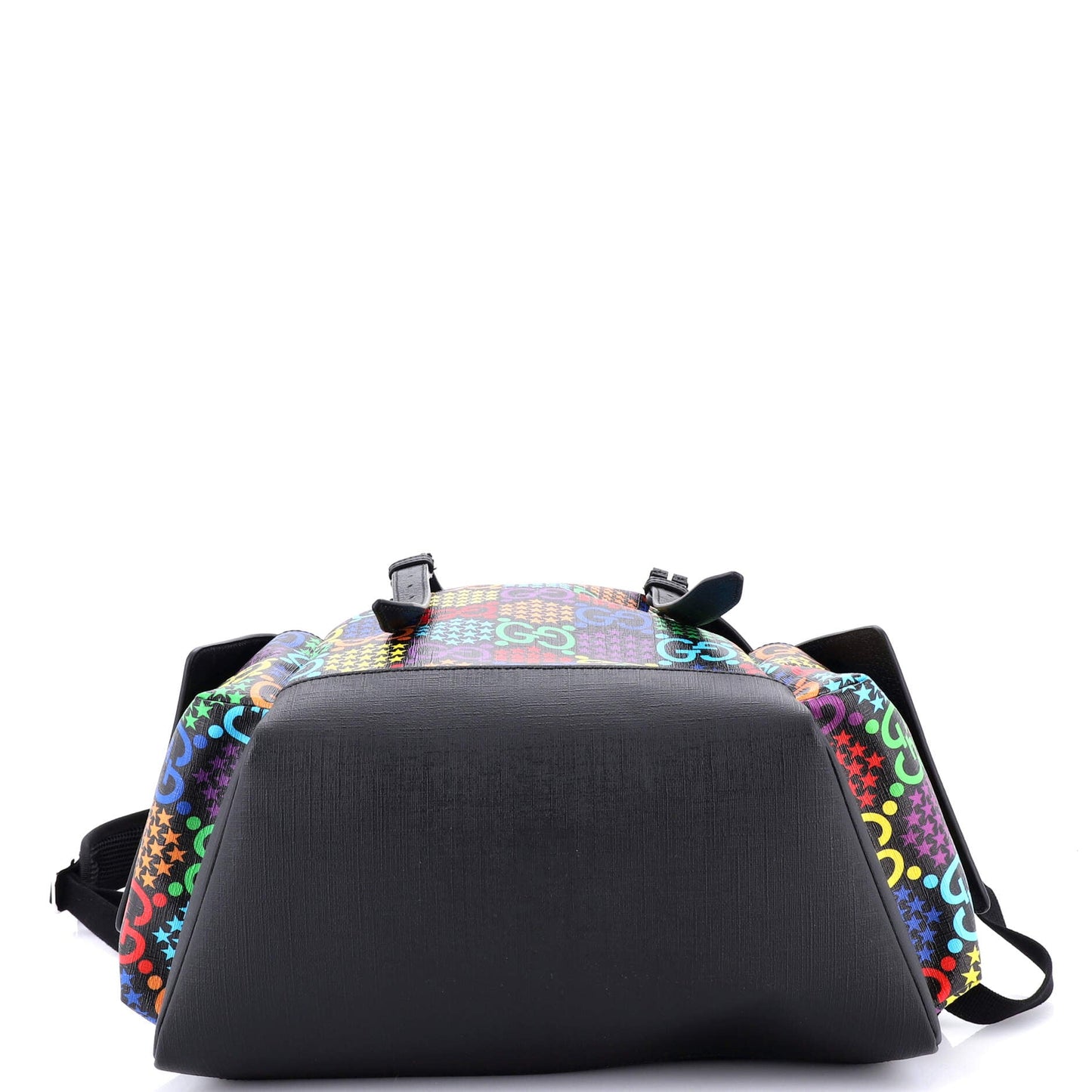 Double Pocket Belt Backpack Psychedelic Print GG Coated Canvas Medium