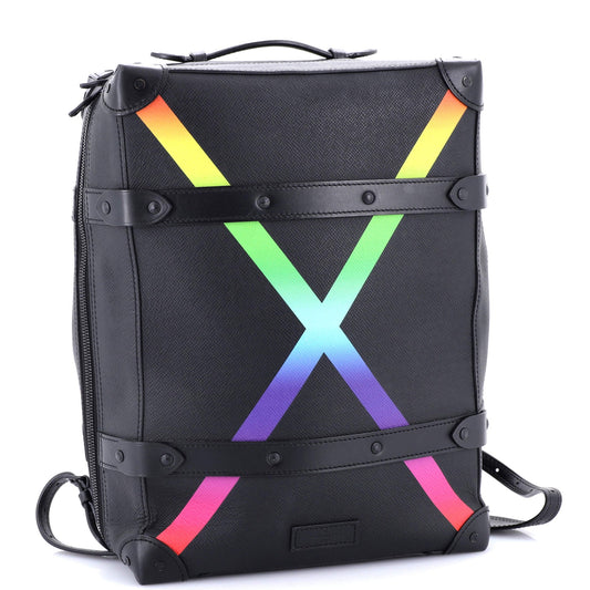 Soft Trunk Backpack Rainbow Taiga Leather PM