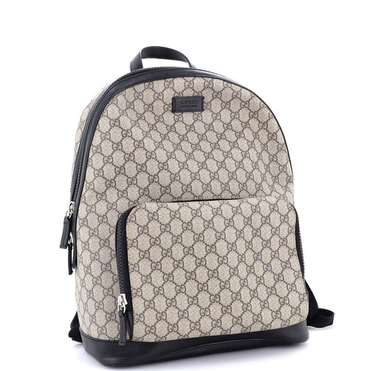 Zip Pocket Backpack GG Coated Canvas Medium