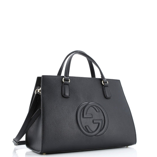 Soho Convertible Top Handle Satchel Leather Medium